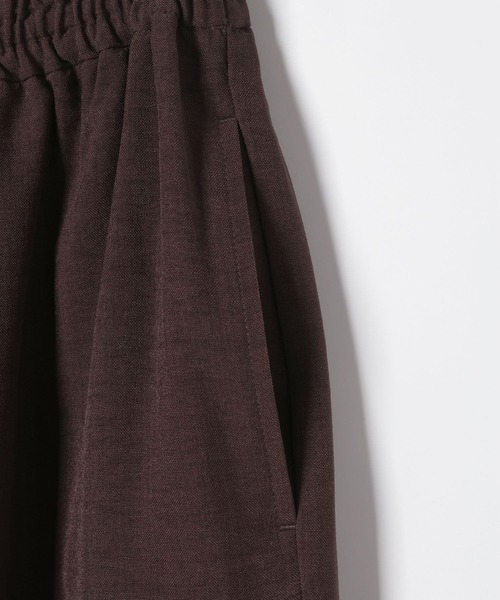LEPSIM（レプシィム）の「《リネンライクドライシリーズ》ギャザーワイドパンツ　638911（その他パンツ・レディース・ライトベージュ/チャコールグレー/カーキブラウン/テラコッタ/ダークブラウン/ブラック・FREE）」の9枚目の写真