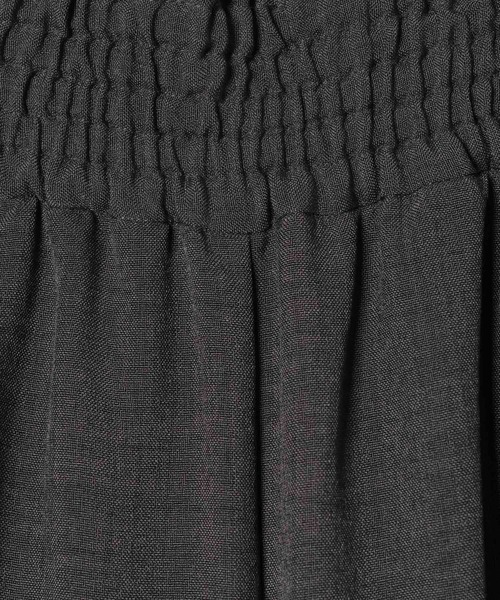 LEPSIM（レプシィム）の「《リネンライクドライシリーズ》ギャザーワイドパンツ　638911（その他パンツ・レディース・ライトベージュ/チャコールグレー/カーキブラウン/テラコッタ/ダークブラウン/ブラック・FREE）」の13枚目の写真