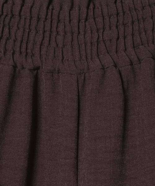 LEPSIM（レプシィム）の「《リネンライクドライシリーズ》ギャザーワイドパンツ　638911（その他パンツ・レディース・ライトベージュ/チャコールグレー/カーキブラウン/テラコッタ/ダークブラウン/ブラック・FREE）」の17枚目の写真