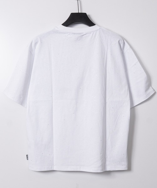 THRASHER(スラッシャー)の「【at】〔THRASHER/スラッシャー〕ラメ総柄 ラインストーンロゴ 半袖Tシャツ シュート丈展開有り(Tシャツ/カットソー・メンズ・ブラック/ホワイト/ピンク・FREE/MEDIUM/LARGE)」の9枚目の写真