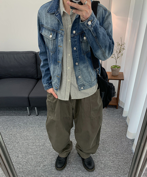 DECET(デケト)の「Denim Trucker Jacket DCJK004Blue(デニムジャケット・メンズ・その他・MEDIUM/SMALL/LARGE)」の2枚目の写真