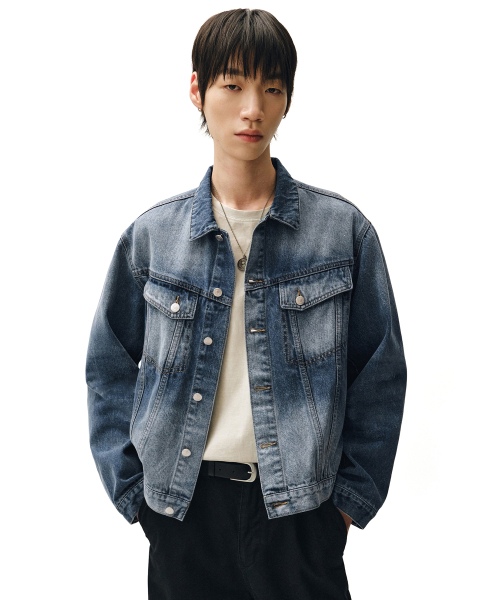 DECET(デケト)の「Denim Trucker Jacket DCJK004Blue(デニムジャケット・メンズ・その他・MEDIUM/SMALL/LARGE)」の3枚目の写真