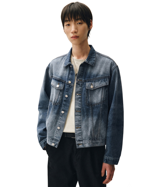 DECET(デケト)の「Denim Trucker Jacket DCJK004Blue(デニムジャケット・メンズ・その他・MEDIUM/SMALL/LARGE)」の4枚目の写真