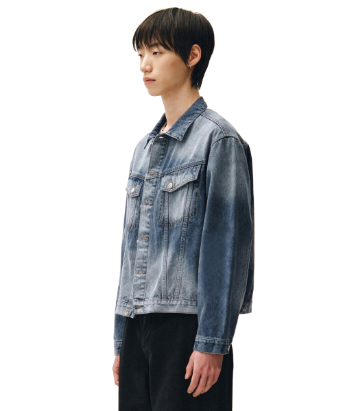 DECET(デケト)の「Denim Trucker Jacket DCJK004Blue(デニムジャケット・メンズ・その他・MEDIUM/SMALL/LARGE)」の6枚目の写真