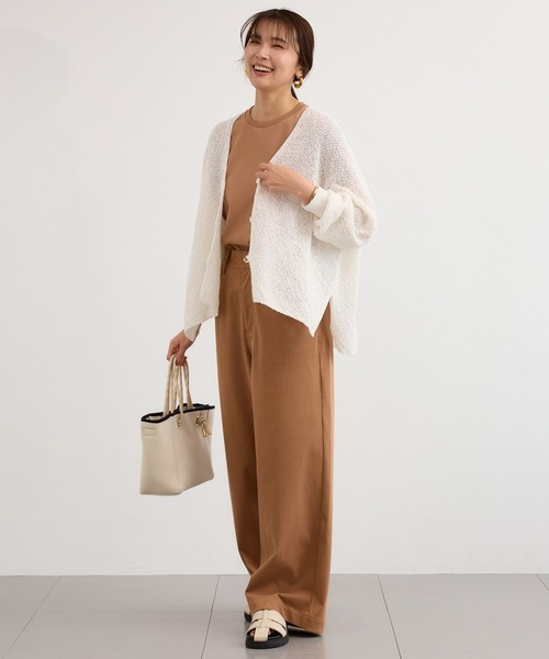 BARNYARDSTORM(バンヤードストーム)の「BARNYARDSTORM / ペーパーリラックスカーディガン【『ネルソンさん』YouTubeご紹介アイテム】(カーディガン/ボレロ・レディース・ベージュ/モカ/ホワイト/ブラック/レモンイエロー・FREE)」の14枚目の写真