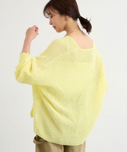 BARNYARDSTORM(バンヤードストーム)の「BARNYARDSTORM / ペーパーリラックスカーディガン【『ネルソンさん』YouTubeご紹介アイテム】(カーディガン/ボレロ・レディース・ベージュ/モカ/ホワイト/ブラック/レモンイエロー・FREE)」の18枚目の写真