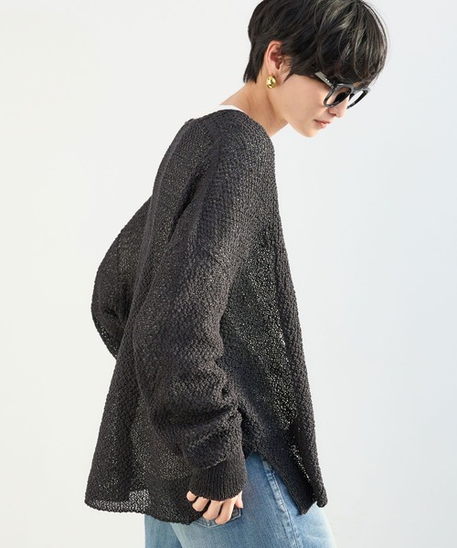 BARNYARDSTORM(バンヤードストーム)の「BARNYARDSTORM / ペーパーリラックスカーディガン【『ネルソンさん』YouTubeご紹介アイテム】(カーディガン/ボレロ・レディース・ベージュ/モカ/ホワイト/ブラック/レモンイエロー・FREE)」の22枚目の写真