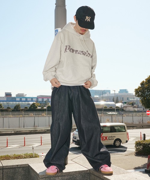 Perushu（ペルーシュ）の「Perushu embroidered logo sweat foodi／Perushu 刺繍ロゴスウェットフーディ（パーカー・メンズ・ボルドー/オートミール/ネイビー/ブラック・MEDIUM/LARGE）」の16枚目の写真