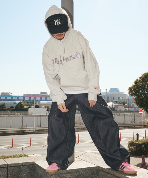 Perushu（ペルーシュ）の「Perushu embroidered logo sweat foodi／Perushu 刺繍ロゴスウェットフーディ（パーカー・メンズ・ボルドー/オートミール/ネイビー/ブラック・MEDIUM/LARGE）」の18枚目の写真