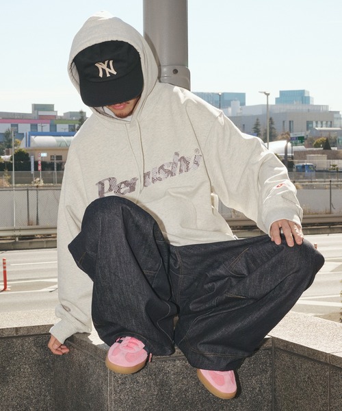 Perushu（ペルーシュ）の「Perushu embroidered logo sweat foodi／Perushu 刺繍ロゴスウェットフーディ（パーカー・メンズ・ボルドー/オートミール/ネイビー/ブラック・MEDIUM/LARGE）」の19枚目の写真