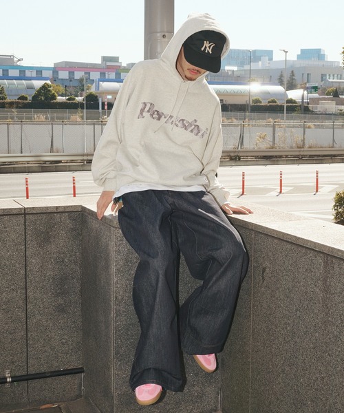 Perushu（ペルーシュ）の「Perushu embroidered logo sweat foodi／Perushu 刺繍ロゴスウェットフーディ（パーカー・メンズ・ボルドー/オートミール/ネイビー/ブラック・MEDIUM/LARGE）」の20枚目の写真
