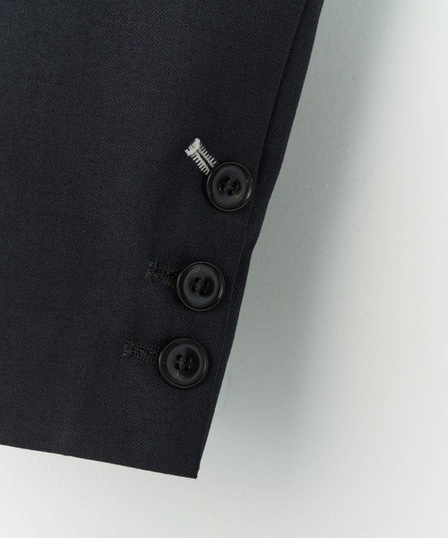 ANDRESD（アンドレスド）の「スラッシュポケットクロップドジャケット / slash pockets cropped jacket（ノーカラージャケット・レディース・グレイッシュベージュ/ブラック/チャコール・S/L/M）」の19枚目の写真