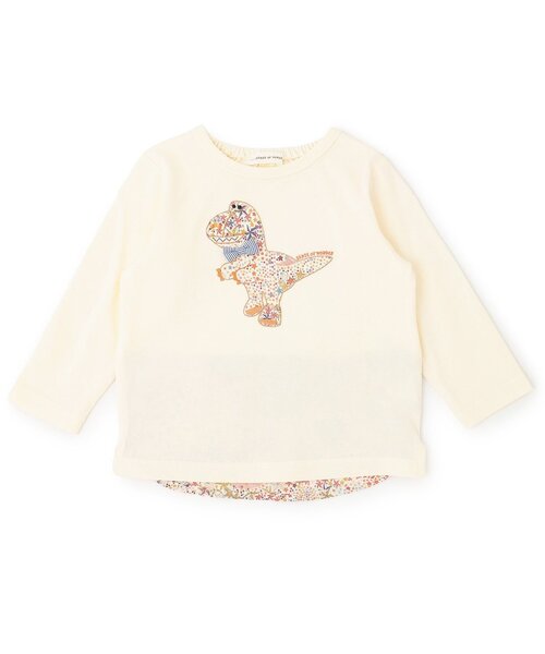 sense of wonder(センスオブワンダー)の「アデラジャ恐竜長袖Tシャツ(Tシャツ/カットソー・キッズ・ホワイト系/ブルー・120cm/110cm/100cm/90cm/80cm)」の2枚目の写真