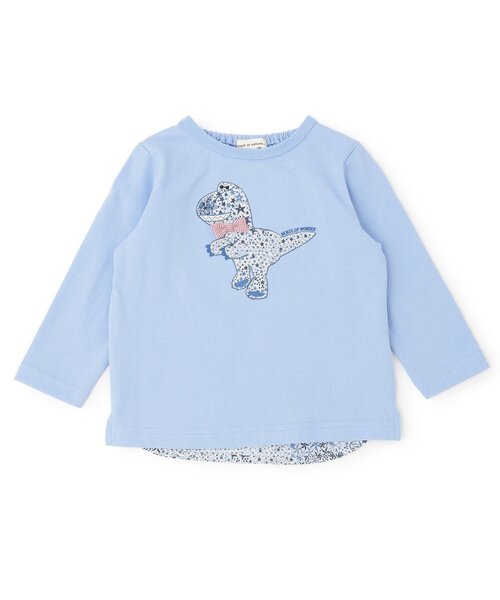sense of wonder(センスオブワンダー)の「アデラジャ恐竜長袖Tシャツ(Tシャツ/カットソー・キッズ・ホワイト系/ブルー・120cm/110cm/100cm/90cm/80cm)」の1枚目の写真