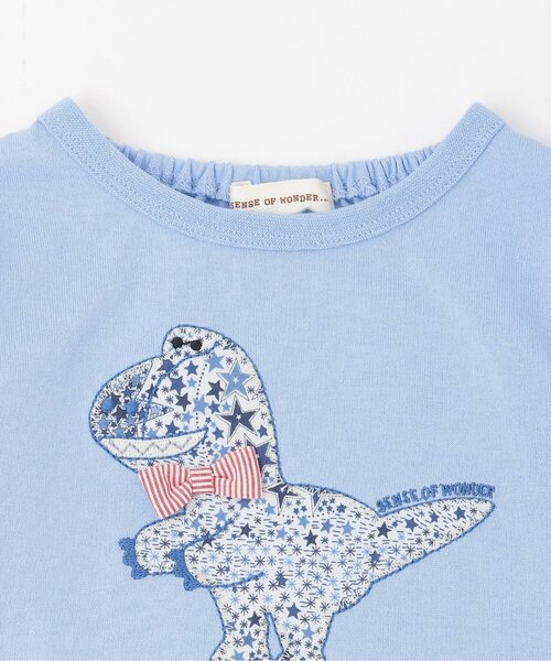 sense of wonder(センスオブワンダー)の「アデラジャ恐竜長袖Tシャツ(Tシャツ/カットソー・キッズ・ホワイト系/ブルー・120cm/110cm/100cm/90cm/80cm)」の4枚目の写真