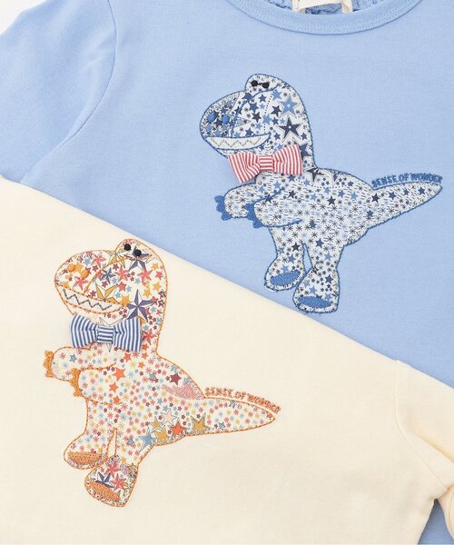 sense of wonder(センスオブワンダー)の「アデラジャ恐竜長袖Tシャツ(Tシャツ/カットソー・キッズ・ホワイト系/ブルー・120cm/110cm/100cm/90cm/80cm)」の5枚目の写真