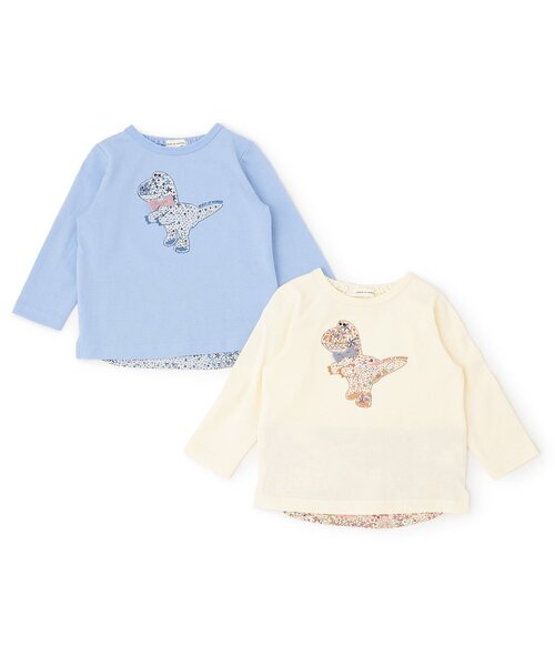 sense of wonder(センスオブワンダー)の「アデラジャ恐竜長袖Tシャツ(Tシャツ/カットソー・キッズ・ホワイト系/ブルー・120cm/110cm/100cm/90cm/80cm)」の11枚目の写真