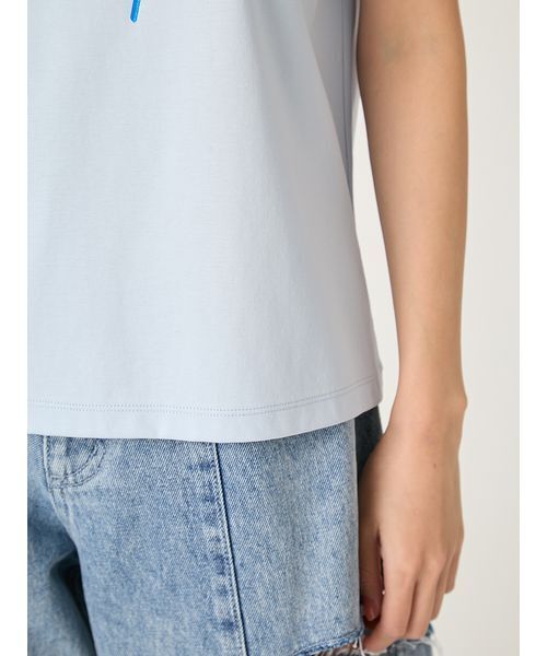 FRAY I.D(フレイアイディー)の「コンパクトフラワープリントTシャツ(Tシャツ/カットソー・レディース・イエロー/ホワイト/ライトブルー・F)」の11枚目の写真