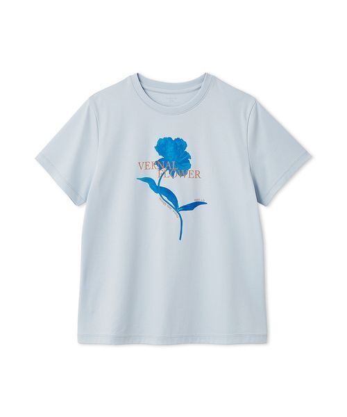 FRAY I.D(フレイアイディー)の「コンパクトフラワープリントTシャツ(Tシャツ/カットソー・レディース・イエロー/ホワイト/ライトブルー・F)」の14枚目の写真