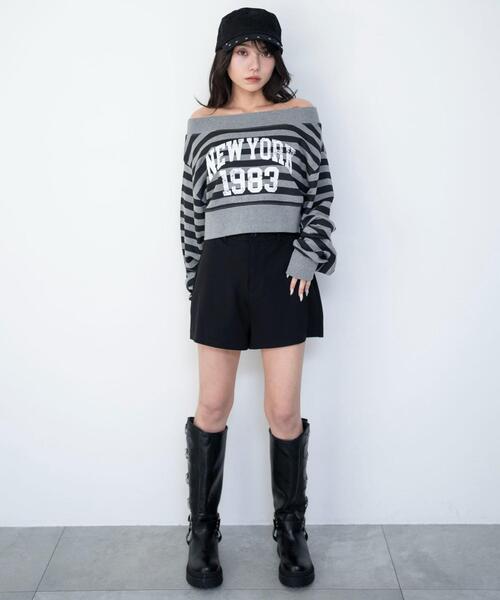 WEGO(ウィゴー)の「WEGO/【26年春夏新作】ポンチマイクロショートパンツ(その他パンツ・レディース・ブラック・FREE)」の2枚目の写真