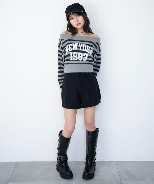 WEGO(ウィゴー)の「WEGO/【26年春夏新作】ポンチマイクロショートパンツ(その他パンツ・レディース・ブラック・FREE)」の9枚目の写真