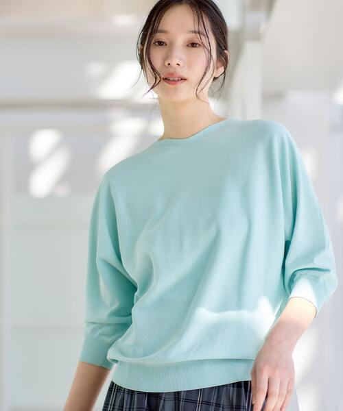 Dessin（デッサン）の「【洗える】後ろボタンニットプルオーバー七分袖（ニット/セーター・レディース・ネイビー/ライトグレー/グリーン系/オレンジ系・00/01/02/03）」の13枚目の写真