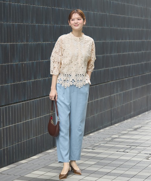 KATHARINE ROSS(キャサリンロス)の「【KATHARINE ROSS】マーガレット刺繍ドルマンブラウス(シャツ/ブラウス・レディース・ホワイト/ベージュ・FREE)」の21枚目の写真