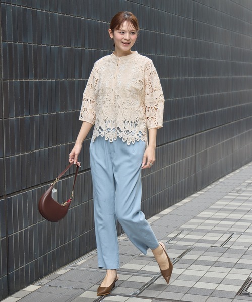 KATHARINE ROSS(キャサリンロス)の「【KATHARINE ROSS】マーガレット刺繍ドルマンブラウス(シャツ/ブラウス・レディース・ホワイト/ベージュ・FREE)」の22枚目の写真