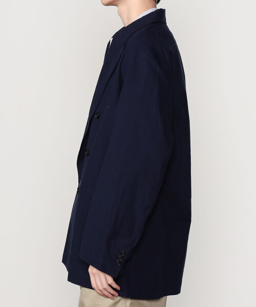 Bshop(ビショップ)の「CHEMISE D'ADAM | 〈別注〉ダブルブレスト シャツジャケット MEN(テーラードジャケット・メンズ・ネイビー・40/42)」の10枚目の写真