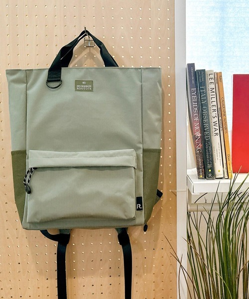ROOTOTE(ルートート)の「ルートート / SC.セオルー.リップストップ-A(バックパック/リュック・レディース・ブラウン/チャコールグレー/ブラック/カーキ・FREE)」の4枚目の写真