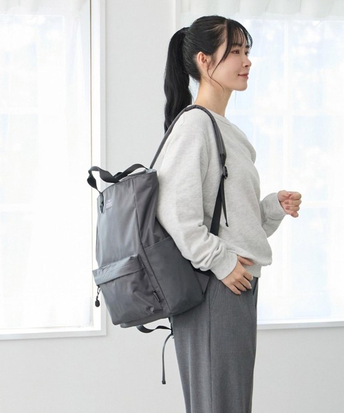 ROOTOTE(ルートート)の「ルートート / SC.セオルー.リップストップ-A(バックパック/リュック・レディース・ブラウン/チャコールグレー/ブラック/カーキ・FREE)」の14枚目の写真