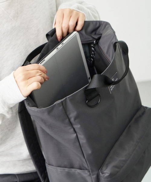 ROOTOTE(ルートート)の「ルートート / SC.セオルー.リップストップ-A(バックパック/リュック・レディース・ブラウン/チャコールグレー/ブラック/カーキ・FREE)」の16枚目の写真