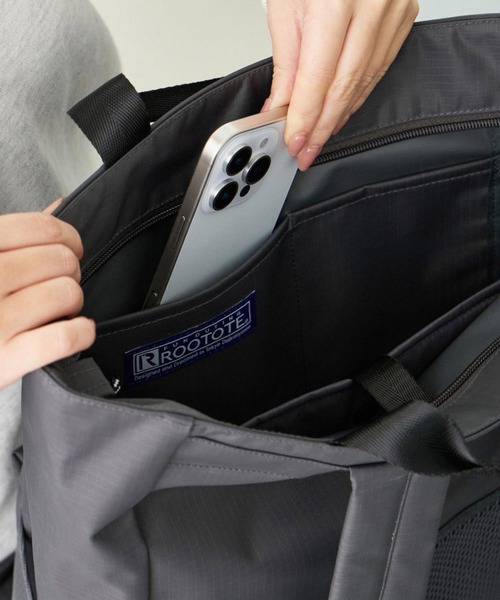 ROOTOTE(ルートート)の「ルートート / SC.セオルー.リップストップ-A(バックパック/リュック・レディース・ブラウン/チャコールグレー/ブラック/カーキ・FREE)」の18枚目の写真