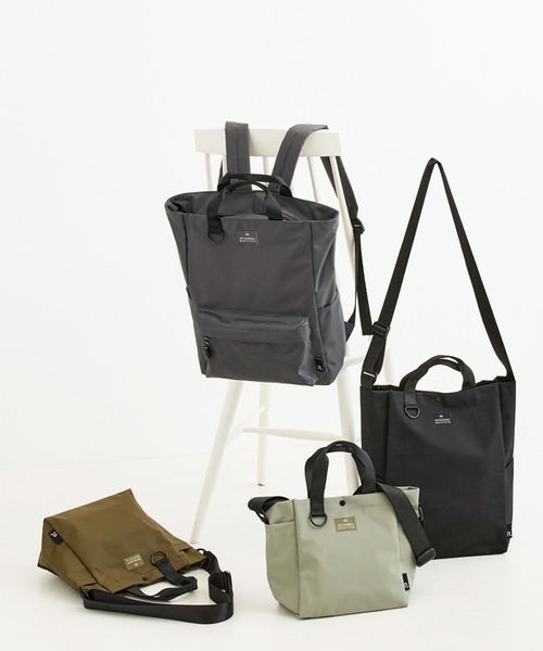 ROOTOTE(ルートート)の「ルートート / SC.セオルー.リップストップ-A(バックパック/リュック・レディース・ブラウン/チャコールグレー/ブラック/カーキ・FREE)」の5枚目の写真