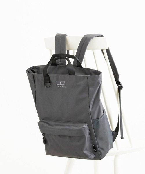 ROOTOTE(ルートート)の「ルートート / SC.セオルー.リップストップ-A(バックパック/リュック・レディース・ブラウン/チャコールグレー/ブラック/カーキ・FREE)」の7枚目の写真