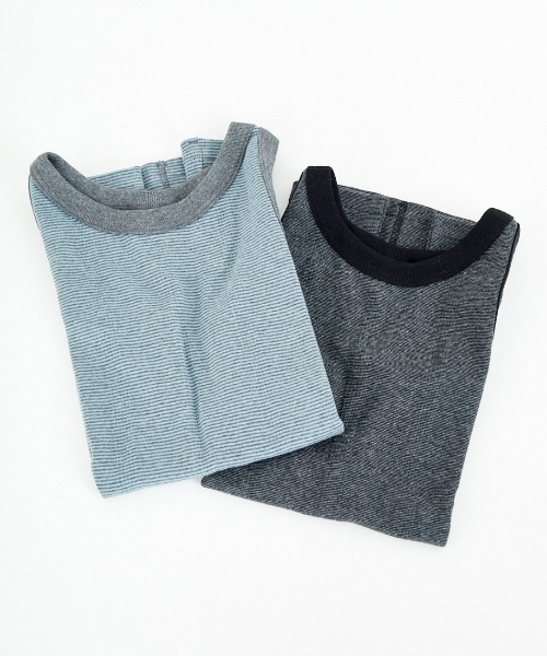 MILLER（ミラー）の「[MILLER/ミラー] 別注 配色 パネルリブ 2Pパック ノースリーブTシャツ（タンクトップ・レディース・ブラウン/サックスブルー/アイボリー/ボルドー・F）」の20枚目の写真