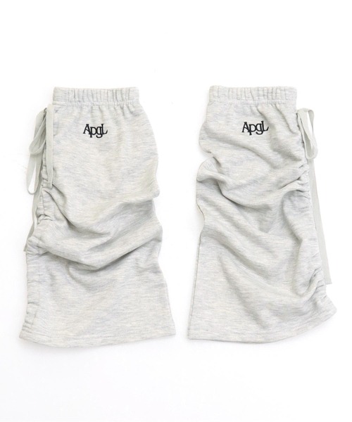 ANAP GiRL(アナップガール)の「サイドシャーリングレッグウォーマー(ソックス/靴下・キッズ・ブラック/ライトグレー・F)」の15枚目の写真