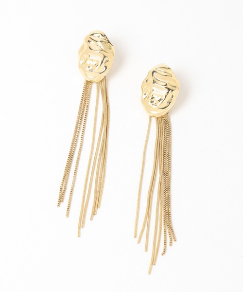 HARE（ハレ）の「チェーンデザインイヤリング(HARE)（イヤリング・レディース・ゴールド/シルバー・FREE）」の11枚目の写真