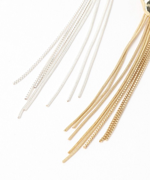 HARE（ハレ）の「チェーンデザインイヤリング(HARE)（イヤリング・レディース・ゴールド/シルバー・FREE）」の14枚目の写真