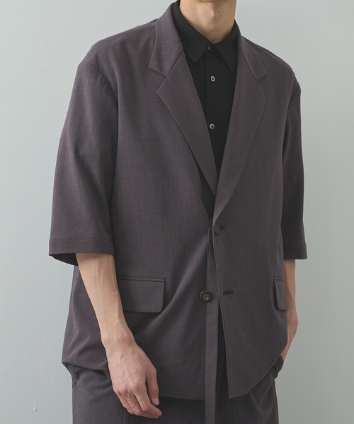 UJOH HOMME/ウジョー】2BS Belt Half Sleeve JKT / TAﾄﾛﾋﾟｶﾙ / M732