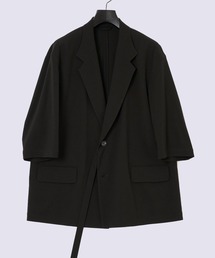 UJOH（ウジョー）の「【UJOH HOMME/ウジョー】2BS Belt Half Sleeve JKT / TAﾄﾛﾋﾟｶﾙ / M732-J53-501（テーラードジャケット）」