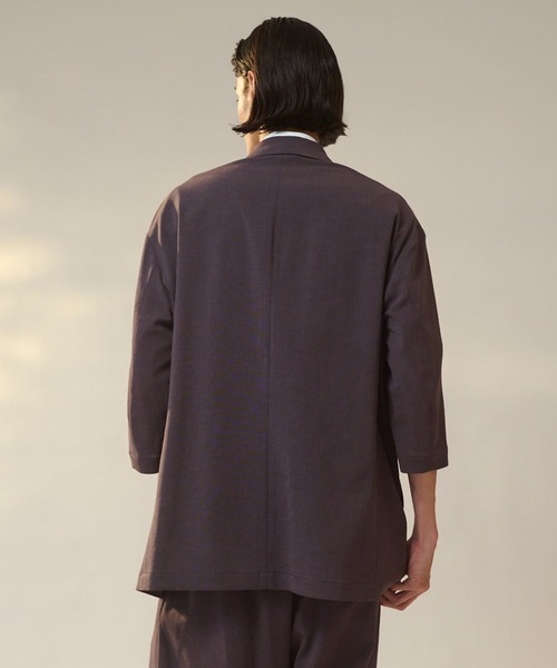 UJOH(ウジョー)の「【UJOH HOMME/ウジョー】2BS Belt Half Sleeve JKT / TAトロピカル / M732-J53-501(テーラードジャケット・メンズ・ブラック/グレー/ブラウン・4/5)」の8枚目の写真