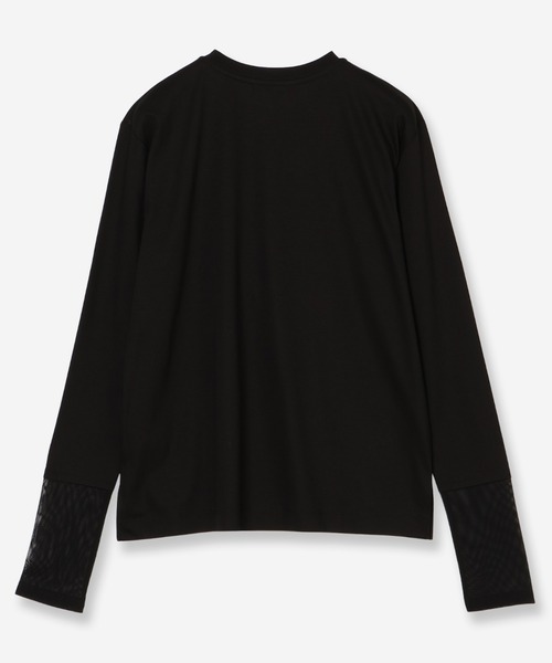 R-ISM(リズム)の「【接触冷感・洗える】ロングスリーブロゴTシャツ(MERCER)(Tシャツ/カットソー・レディース・ブラック/ライトブルー/オフホワイト・4)」の12枚目の写真