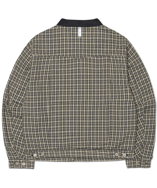 NOMANUAL(NOMANUAL)の「CHECK TRUCKER JACKET - WASHED BLACK(デニムジャケット・レディース・その他・SMALL/MEDIUM/LARGE)」の2枚目の写真