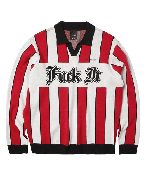 HUF（ハフ）の「MIDFIELD JERSEY SWEATER（ニット/セーター・メンズ・レッド/ブルー・M/L/XL）」の2枚目の写真