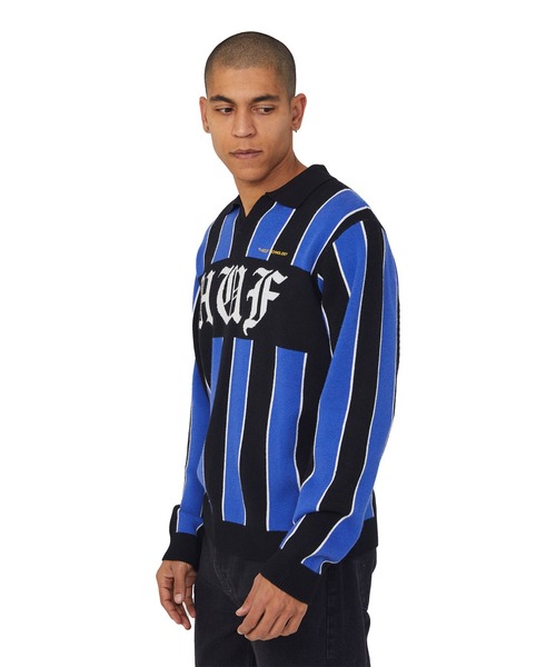 HUF（ハフ）の「MIDFIELD JERSEY SWEATER（ニット/セーター・メンズ・レッド/ブルー・M/L/XL）」の6枚目の写真