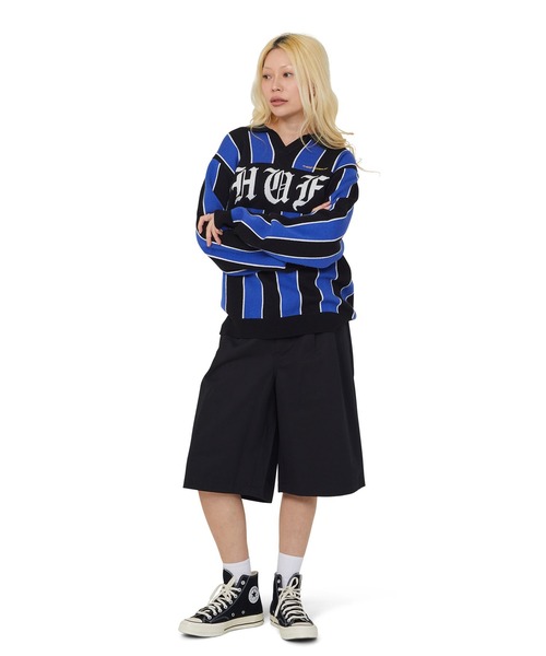 HUF（ハフ）の「MIDFIELD JERSEY SWEATER（ニット/セーター・メンズ・レッド/ブルー・M/L/XL）」の8枚目の写真