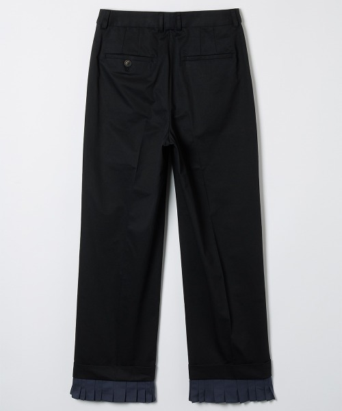 soduk（スドーク）の「【soduk】26SS新作 ruffle trousers / ラッフルトラウザー（チノパンツ・レディース・ベージュ系/ブラック・SMALL/MEDIUM）」の5枚目の写真