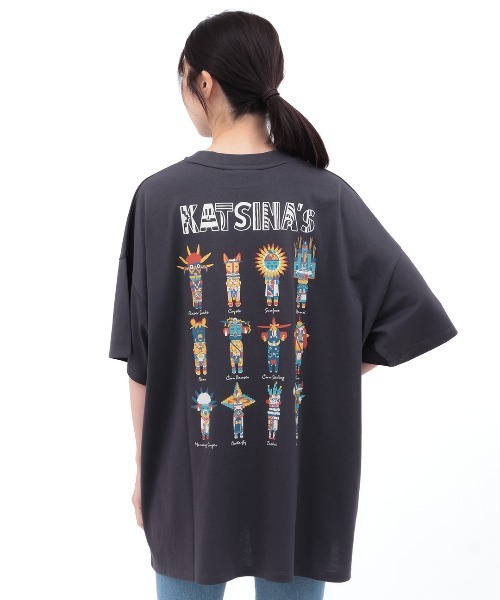 チチカカ(チチカカ)の「チビカチナプリントTシャツ(Tシャツ/カットソー・レディース・その他1/チャコールグレー/レッド・FREE)」の10枚目の写真