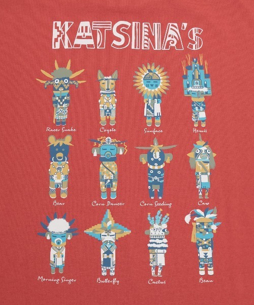 チチカカ(チチカカ)の「チビカチナプリントTシャツ(Tシャツ/カットソー・レディース・その他1/チャコールグレー/レッド・FREE)」の19枚目の写真